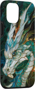 iPhone 13 Stained Glass Majestic Dragon - Stained Glass Window Art Case...