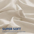 Cathay Home Single Flat Sheet, King (102" x 105"), Cream...