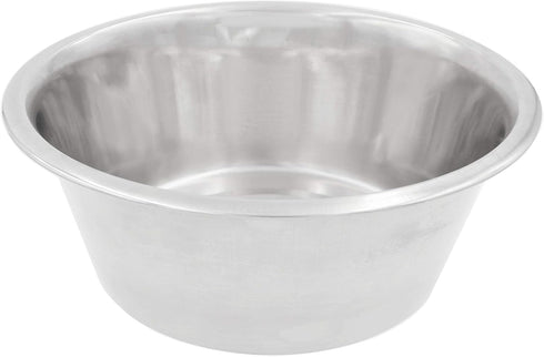 Standard Feeding Bowl for Every Pet Size, Fits into Raised Feeders, Metallic Silver, Stainless Steel, 1 Quart (STFD-1Q)...