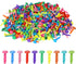 300 Pcs Brads Paper Fasteners Colorful Split Pins, Brass Mini Brads Paper Crafts Fixed Paper Crafts, Brads Paper Fasteners for Schools, Handicraft...