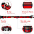 Christmas Plaid Dog Collar, Cute Adjustable Red Collar for Boy and Girl Dogs, Dog Collar with Strong Plastic Buckle - for Small Medium Large Pets,...