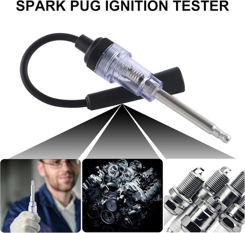 SINGARO Inline Spark Plug Tester, Plug-in Engine Ignition Tester, Car Exterior Accessories, Automobile, Lawn Mower,Engine Verification-Armature Di...