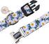 Cotton Dog Collar for Small Medium Large Dogs,Girl Dog Collar with Quick-Release Buckle,Flowers Soft Adjustable Pet Collar (Medium, Blue Daisy)...