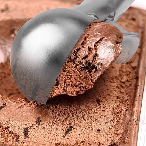 Premium Ice Cream Scoop with Trigger Ice Cream Scooper Stainless Steel, Heavy Duty Metal Icecream Scoop Spoon Dishwasher Safe, Perfect for Frozen ...