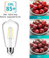 ST64 Edison LED Bulb 6W Equivalent 60W High Brightness Daylight White 4000K 700 Lumens E26 Base 85+ CRI Non-Dimmable Clear Glass 6 Packs...