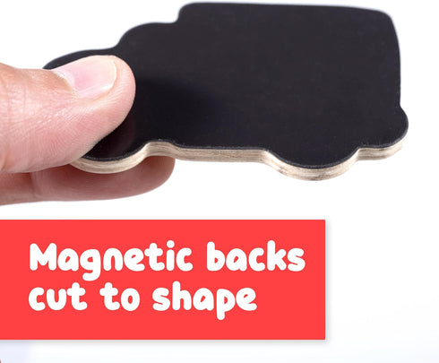 SPARK & WOW Wooden Magnets - Transport - Set of 20 - Magnets for Kids Ages 2+ - Cute Transportation Magnets for Fridges, Whiteboards and More......