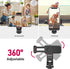 ULANZI Phone Tripod Mount ST-06S, New Universal Smartphone Mount Adapter with 2 Cold Shoe, 360° Rotates Adjustable Cell Phone Clip Clamp Holder, C...