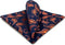 SHLAX&WING Paisley Navy Blue Orange Yellow Handkerchief Mens Ties Silk...