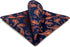 SHLAX&WING Paisley Navy Blue Orange Yellow Handkerchief Mens Ties Silk...