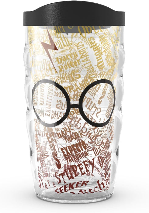 Tervis Made in USA Double Walled Harry Potter - Glasses and Scar Insulated Tumbler Cup Keeps Drinks Cold & Hot, 10oz Wavy, Classic...