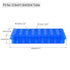 MECCANIXITY Centrifuge Tube Rack 11mm/7.5mm Hole Dia 32-Well Double Panel Polypropylene for 0.5ml/1.5ml/2ml Tube Pack of 2...