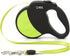 DDOXX Retractable Dog Leash - Strong Reflective Nylon Strips with Break & Lock System - S (Black/Yellow Reflective)...
