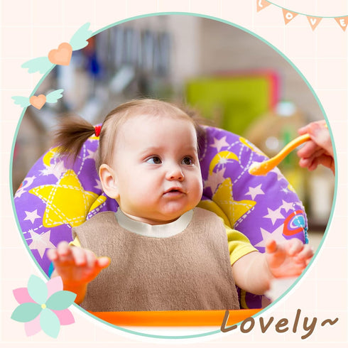 3 Pieces Full Coverage Toddler Bibs Absorbent Cotton Terry Towel Toddler Bibs Pullover Baby Bibs, 3 Colors...