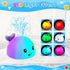 Baby Bath Toys, Latest Whale Bath Toy Sprinkler with Charging Dock for Kids Ages 0-2 1-3, Light Up Bathtub Toys for Toddlers Infants 6-12 12-18 Mo...