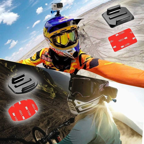 MiPremium Motorcycle Helmet Chin Mount Kits for GoPro Hero 12 11 10 9 8 7 6 5 4 3 Black Silver Session, AKASO/Campark & Other Action Camera Swivel...