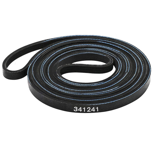 341241 Dryer Drum Drive Belt by Beaquicy - Replacement for Ken-More Whirlpool Dryer - Replaces 8066065 AP2946843 W10127457 PS346995