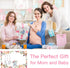 SPOKKI 6 PCS Baby Monthly Milestone Blanket Girl, 60''x40''Fleece Monthly Blanket Newborn with Headband for Photography Background Prop and Mom Nu...
