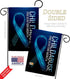 Breeze Decor Prevention Child Abuse Garden Flag 2pcs Pack Support Awareness Inspirational Survivor Ribbon Cancer Autism Breast BLM House Decoratio...