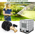 IBC Tote Adapter, 275-330 Gallon ibc tote fittings Hose Faucet Valve Tool with Ball Valve for Garden Hose Connector (2.44inch Fine Threads to 3/4i...