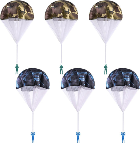 AMOR PRESENT 6PCS Parachute Toys for Kids, Parachute Army Soldiers Tangle-Free Camouflage Parachute Toys for Kids Birthday Party...