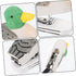 MAGICLULU Mini Desktop Stapler Funny Stationery Carved Wooden Stapler Paper Fasteners Stapler Paper Stapling Tool Ducks Animal Stapler Decorative ...