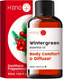 H’ana Wintergreen Essential Oil - 100% Pure and Natural Wintergreen Oil for Body, Aromatherapy, Diffuser - with a Refreshing Crisp and Woodsy Scen...