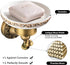 Leyden Shower Soap Dish, Antique Brass Dish Soap Holder Luxury Art Engraved Wall Mount Bathroom Hardware...