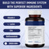 Vitamin C 1000mg Complex with L-Lysine 500mg, Zinc 12mg, Bioflavonoids 300mg. Doctor Formulated Magnesium Stearate Free Supplements for Healthy Im...