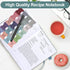 PECULA Recipe Book, 5.5 x 8.4in Recipe Book to Write in Your Own Recipes, Blank Recipe Book with Waterproof Cover Book, Recipe Notebook Green...