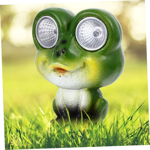 Solar Frog Light Outdoor Garden Lights Decoration Lights Outdoor Outside Solar Lights Frog Figures Miniature Frog Solar Powered Frogs Garden Lante...