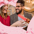 Pink Heart Vanity Mirror 360 Degree Swivel Makeup Mirror Aesthetic Mirror Double Sided Table Desk Countertop Mirror Stand Cosmetic Mirror Dresser ...
