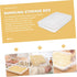 HOMSFOU 2pcs Dumpling Box Containers for Fridge Large Plastic Container Flat Storage Bins Stackable Food Storage Containers Refrigerator Box Dumpl...