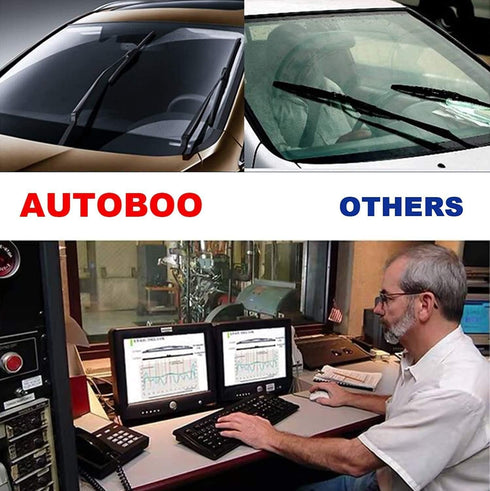 AUTOBOO Replacement for Honda Pilot Rear and Front Windshield Wiper Blade 2003-2008,3 Pieces 24"+21"+14 inch…...