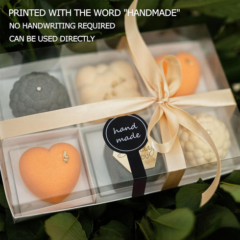400 Pcs Handmade Food Baking Seal Stickers - Black Striped Tamper Evident Stickers Lollipop Spice Label Stickers for Home, Bakery Artisans Baking ...