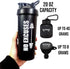 Protein Shaker Bottle, Shaker Bottles For Protein Mixes; Pre Workout With Protein Powder Container To Go, Protein Powder Travel Container & Gym Ke...
