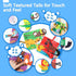 beiens Baby Books 0-6 Months, 2PCS Baby Toys 0-3-6-12-18 Months, Touch Feel Sensory Cloth Crinkle Soft Books, Tummy Time Toys, Infant Newborn Toys...