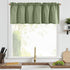 Waffle-Weave Textured Valance for Kitchen Water-Proof Window Curtains (60-inch x 18-inch, Sage, One Panel)...