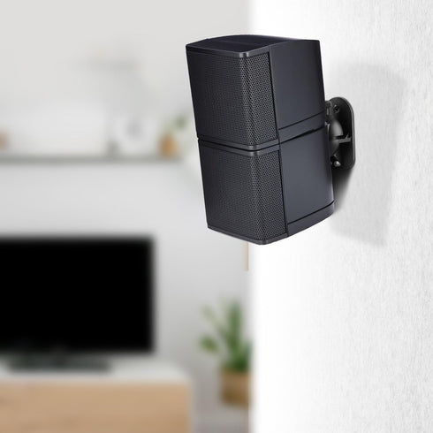 TNP Universal Satellite Speaker Wall Mount Bracket Ceiling Mount Clamp with Adjustable Swivel and Tilt Angle Rotation for Surround Sound System Sa...
