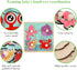 Wooden Peg Puzzles for Toddlers 1-3, Kids' Educational Preschool Peg Puzzle Toy, Set of 4 Toddler Puzzles - Farm, Dinosaur, Fruit and Marine Anima...