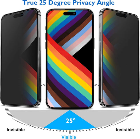 Mothca Matte Privacy Screen Protector for iPhone 14 Pro Max 6.7-inch with Alignment Sticker, Anti-Spy Anti-Glare Full Coverage Tempered Glass Anti...