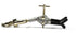 EISCO 3-Finger Lab Clamp with Bosshead Clamp Holder for Lab Stand Rod - PVC Coated Prongs for Holding Objects up to 3.5" Diameter - Beaker Holder,...