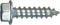 The Hillman Group 70329 14-Inch x 5/8-Inch Hex Washer Head Slotted Sheet Metal Screw, 100-Pack, zinc...