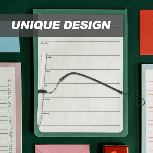 NUOBESTY Plastic Elastic Tether Lanyard for Touch Pens 8pcs Retractable Coiled Spring Anti-Lost Stylus Pen Lanyards Tablet Touchscreen Tether with...