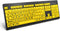 Large Print Computer Keyboard, Wired USB High Contrast Keyboard with Oversized Print Letters for Visually Impaired Low Vision Individuals (Yellow+...