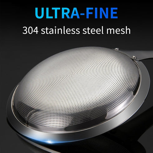TBWHL Multi-functional Hot Pot Fat Skimmer Spoon - Stainless Steel Fine Mesh Food Strainer for Skimming Grease and Foam DIA 4.4"...