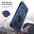 TJS Compatible for Cricket Icon 5 Case, AT&T Motivate 4 Case, with Tempered Glass Screen Protector, Metal Ring Magnetic Support Kickstand Heavy Du...
