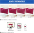 uxcell Pillowcases Weave from 100% Egyptian Cotton, Breathable Soft Pillow Cases with Zipper Closure, 2 Pcs Fuchsia Pillow Covers King Size - 20"x...