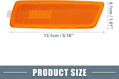 Front Bumper LED Side Marker Lights Cover Lens Indicators Signal Light Assembly for Volkswagen Jetta 2005-2010 Yellow 1 Pair...