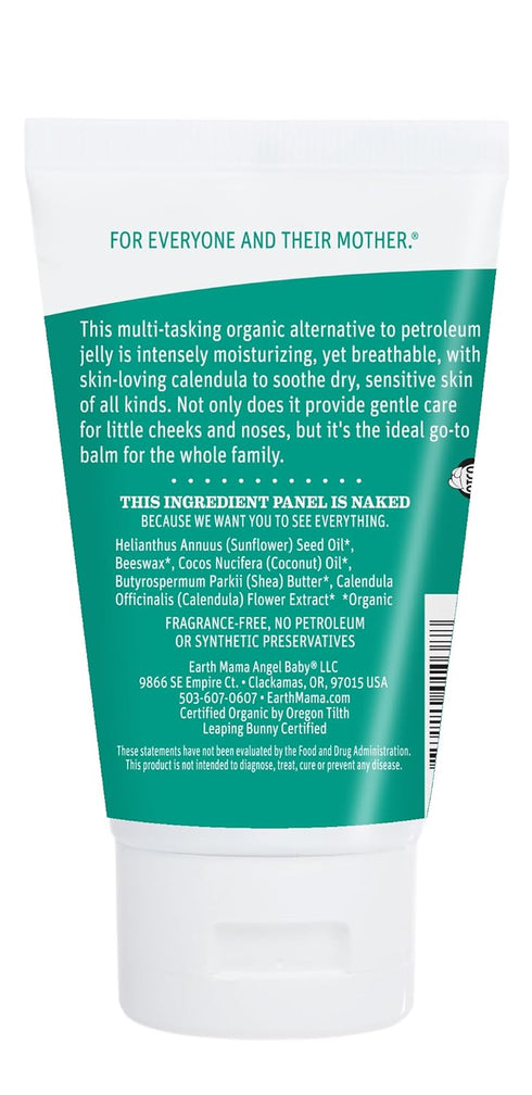 Earth Mama Organic Baby Face Nose & Cheek Balm | Moisturizer with Calendula Oil for Dry Skin Care, Natural Petroleum Jelly Alternative (2-Fluid Ou...