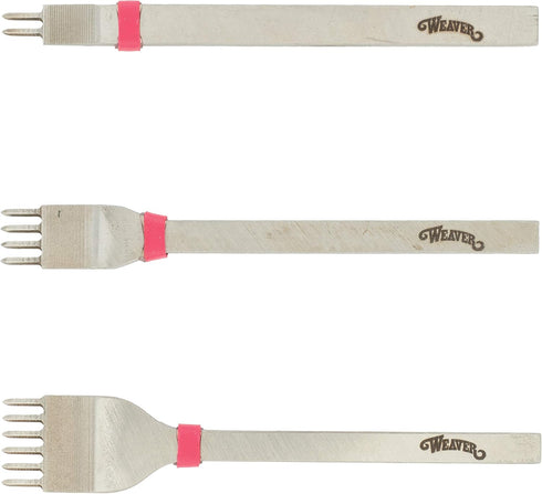 Weaver Leather Supply Diamond Stitching Chisel Set, 3mm, stainless steel for Leather Craft DIY...